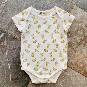 Lemonade Print Short Sleeve Bodysuit Monica + Andy